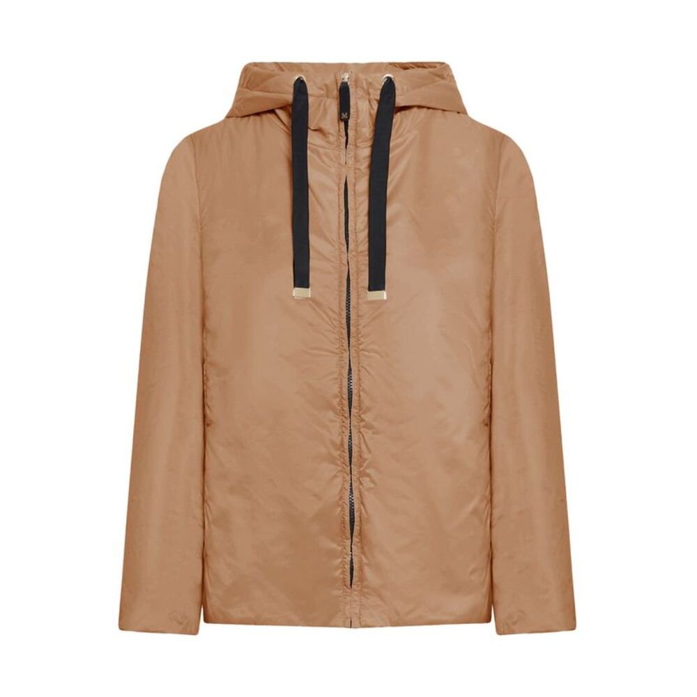 Max Mara The Cube Women Padded Jacket With Hood In Waterproof Canvas